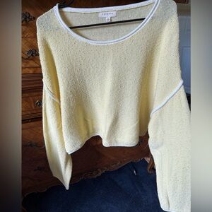 Textured Yellow Sweater